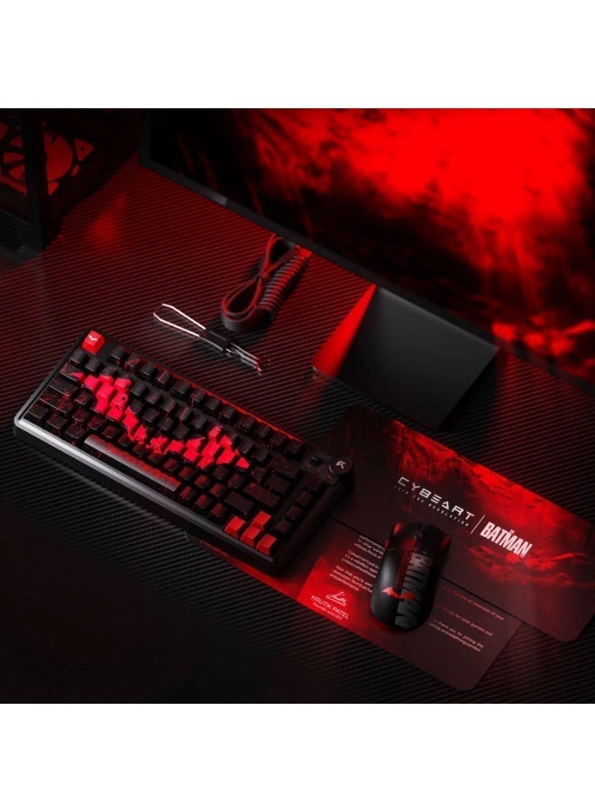 سايبيرت لوحة مفاتيح الألعاب Cybeart Nighthawk 75 إصدار باتمان - Image 2